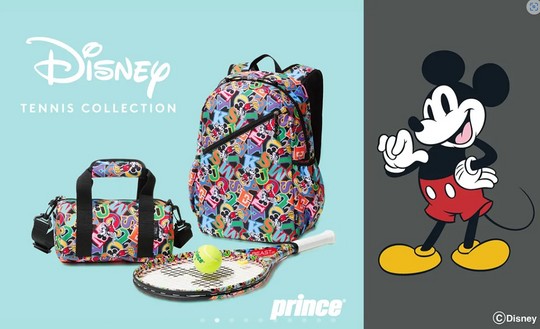 princeがラケットやバッグで「Disney Collection」を発表【NOBU TENNIS BLOG】